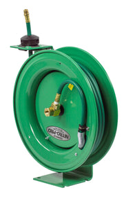 P-NP-350 by Coxreels | Nitro-Pro Series | 300 PSI Spring Driven Hose Reel for Nitrogen | 3/8" Hose ID, 3/8" FNPT Inlet x 3/8" MNPT Hose End | Steel | 50ft PVC Hose Included