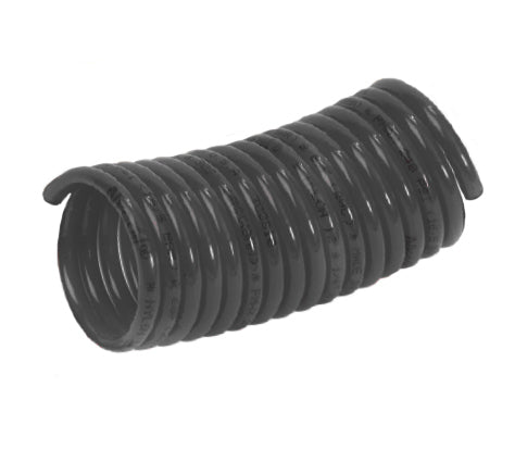 N1XX1-100 by Nycoil | Self-Storing Air Hose | 1" Hose ID | Black | 190 PSI | Nylon | 100ft Bulk