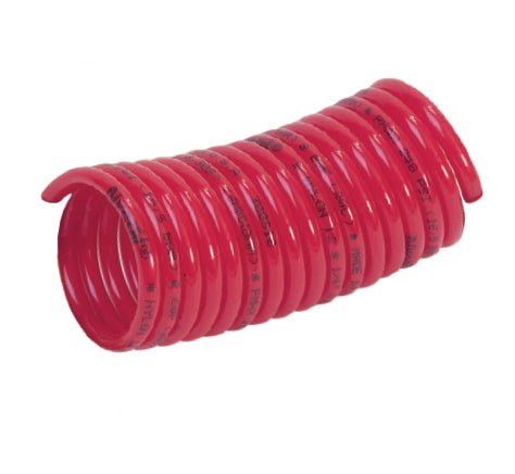 N1XX2-80 by Nycoil | Self-Storing Air Hose | 1" Hose ID | Red | 190 PSI | Nylon | 80ft Bulk