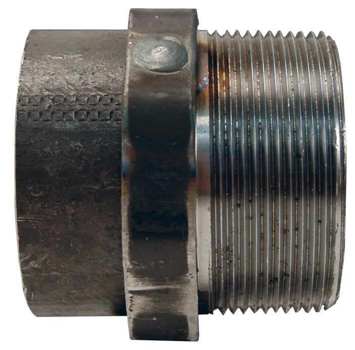 OCTOE32 by Dixon Valve | Octagonal Nipple for Welding to Metal Hose | 2" Male NPT | 2-1/2" Overall Length | Carbon Steel