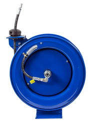 P-HP-320 by Coxreels | P Series | 4,000 PSI Spring Driven Hose Reel | 3/8" Hose ID, 3/8" FNPT Inlet x 3/8" MNPT Hose End | Steel | 20ft Rubber Hose Included