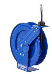 P-MP-320 by Coxreels | P Series | 3,000 PSI Spring Driven Hose Reel | 3/8" Hose ID, 3/8" FNPT Inlet x 3/8" MNPT Hose End | Steel | 20ft Rubber Hose Included