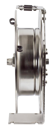 P-LPL-335-SS by Coxreels | P-SS Series | 300 PSI Spring Driven Hose Reel | 3/8" Hose ID, 3/8" FNPT Inlet | Stainless Steel | 35ft Capacity, Hose Not Included