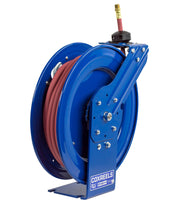 P-LP-330 by Coxreels | P Series | 300 PSI Spring Driven Hose Reel | 3/8" Hose ID, 3/8" FNPT Inlet x 3/8" MNPT Hose End | Steel | 30ft PVC Hose Included