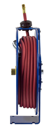 P-LP-130 by Coxreels | P Series | 300 PSI Spring Driven Hose Reel | 1/4" Hose ID, 1/4" FNPT Inlet x 1/4" MNPT Hose End | Steel | 30ft PVC Hose Included