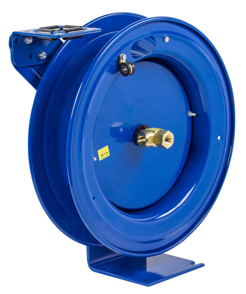 P-MPL-330 by Coxreels | P Series | 3,000 PSI Spring Driven Hose Reel | 3/8" Hose ID, 3/8" FNPT Inlet | Steel | 30ft Capacity, Hose Not Included