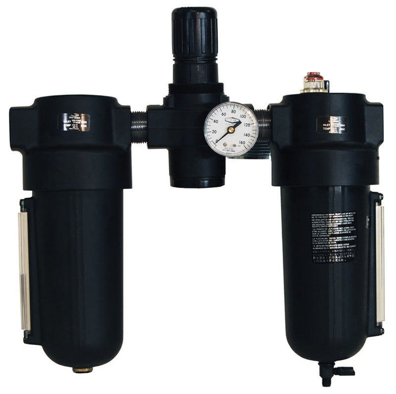 P8A-860A by Dixon Valve | P8A Series 1 | Jumbo FRL Combination Unit | 1 qt. Filter, Lubricator | 5-125 PSI Regulator | 1" Port Size | Automatic Drain | Metal Bowl & Sight Glass