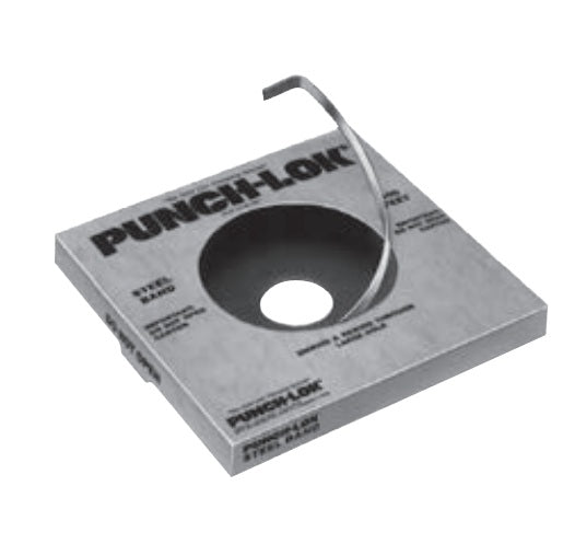 P811205 (PB205) PUNCH-LOK® by PT-Coupling | Standard Duty Banding/Strapping Roll | 5/8" Width | 0.030" Thickness | 201 Stainless Steel | 100ft/Roll