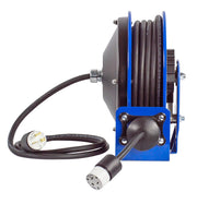 PC10-3016-A by Coxreels | PC10 Series | Spring Driven Power Cord Reel with Single Industrial Receptacle | 16/3 SJO Cord, 13A, 115V | Steel | 30ft Cord Included