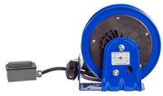 PC10-3012-F by Coxreels | PC10 Series | Spring Driven Power Cord Reel with Duplex GFCI Receptacle | 12/3 SJO Cord, 20A, 115V | Steel | 30ft Cord Included