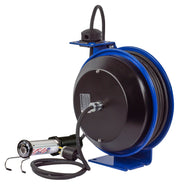 PC13-5016-H by Coxreels | PC Series | Spring Driven Power Cord Reel with Industrial Duty LED Light | 16/3 SJTO Cord, 13A, 115V | Steel | 50ft Cord Included