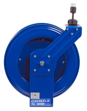 PC19-7512-A by Coxreels | PC Series | Spring Driven Power Cord Reel with Single Industrial Receptacle | 12/3 SJO Cord, 20A, 115V | Steel | 75ft Cord Included