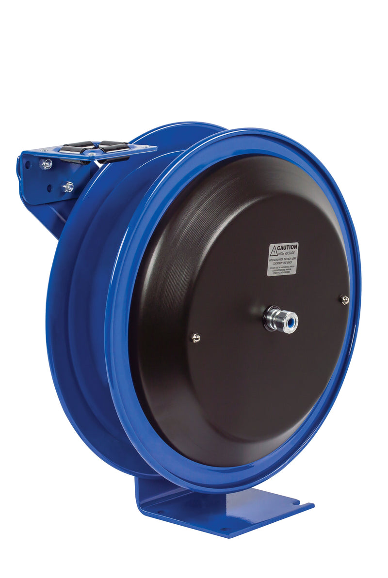 PC19L-7512 by Coxreels | PC Series | Spring Driven Cord Reel | 12/3 SJO Cord, 25A, 115V | Steel | 75ft Capacity, Cord Not Included