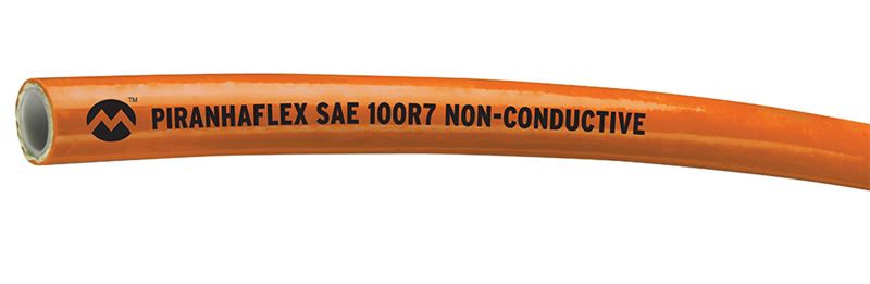 PFP354NC-06-250R Alfagomma Piranhaflex™ by Kuriyama | PFP354NC Series | SAE 100R7 | Thermoplastic Hydraulic Hose + Slither® Cover | Non-Conductive | 3/8" ID | 0.650" OD | 2250 PSI | 250ft Length