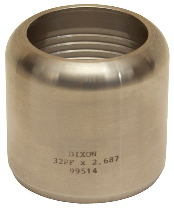 40PFX3.375 by Dixon Valve | Holedall® Internal Expansion Sanitary Flow Chief Ferrule | 2-1/2" Hose ID | Hose OD: From 3-20/64" to 3-23/64" | 304 Stainless Steel