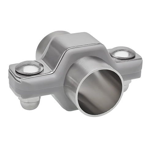 PHWM-100P-304SAN by ACL Hygienic | Process Hex Weld Mount w/ Acorn Nut | 1" Pipe Size | Gray | 304 Stainless Steel