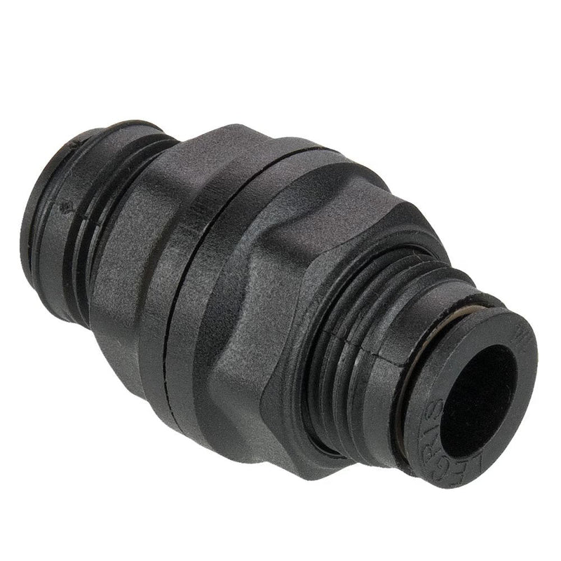32PLPBH-12M by Parker | Prestolok PLP Composite Push-to-Connect Fittings | Bulkhead Union Fittings | 12mm Tube Size | 26mm Hex (C) | 51.0mm Length (L1 + L2) | Straight | Glass-Reinforced Nylon | Pack of 10