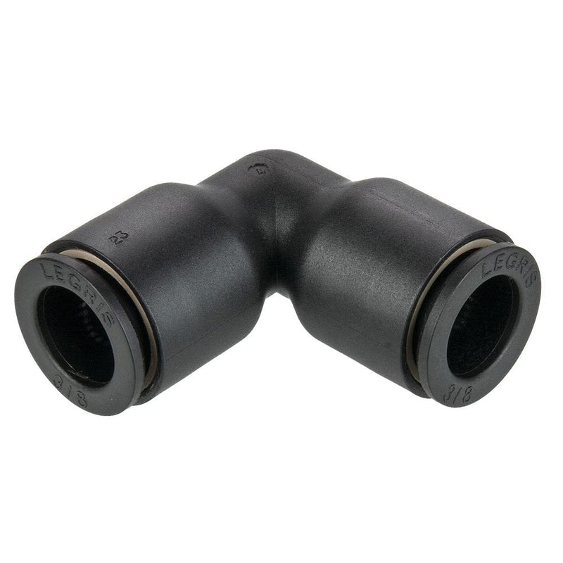 365PLP-6 by Parker | Prestolok PLP Composite Push-to-Connect Fittings | Tube to Tube Fittings | 3/8" Union Tube Size | 1.33" Length (L) | 90° Elbow | Glass-Reinforced Nylon | Pack of 10