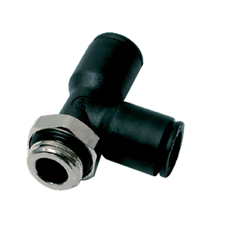 371PLP-12M-4G by Parker | Prestolok PLP Composite Push-to-Connect Fittings | Thread Fitting | 12mm Tube Size x 1/4" Male BSPP Thread | 16mm Hex | 31.0mm Length | Tee | Glass-Reinforced Nylon | Pack of 10