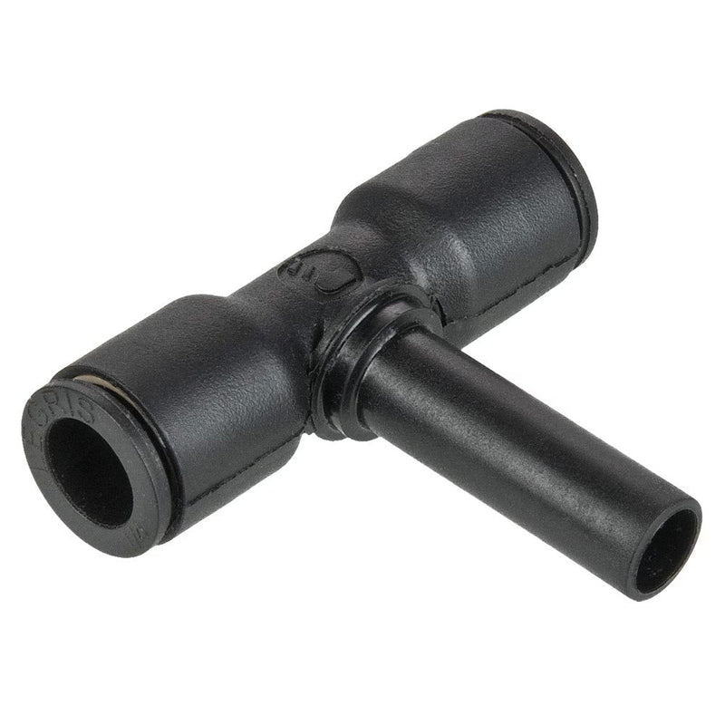 372PLPSP-10M-12M by Parker | Prestolok PLP Composite Push-to-Connect Fittings | Plug-In Fittings | 10mm Tube Size x 12mm Tube Stem | 39.0mm Height (H) | Tee | Glass-Reinforced Nylon | Pack of 10
