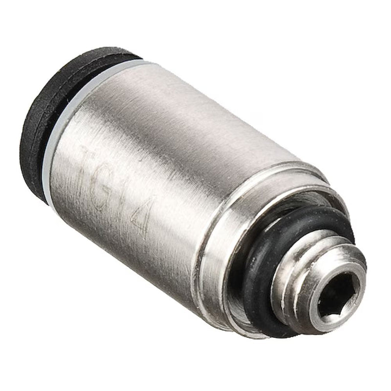 W68LF-10M-8R by Parker | Prestolok PLP Composite Push-to-Connect Fittings | Threaded Fitting | 10mm Connector x 1/2" Male BSPT Thread | 23mm Width | Straight | Brass | Pack of 10