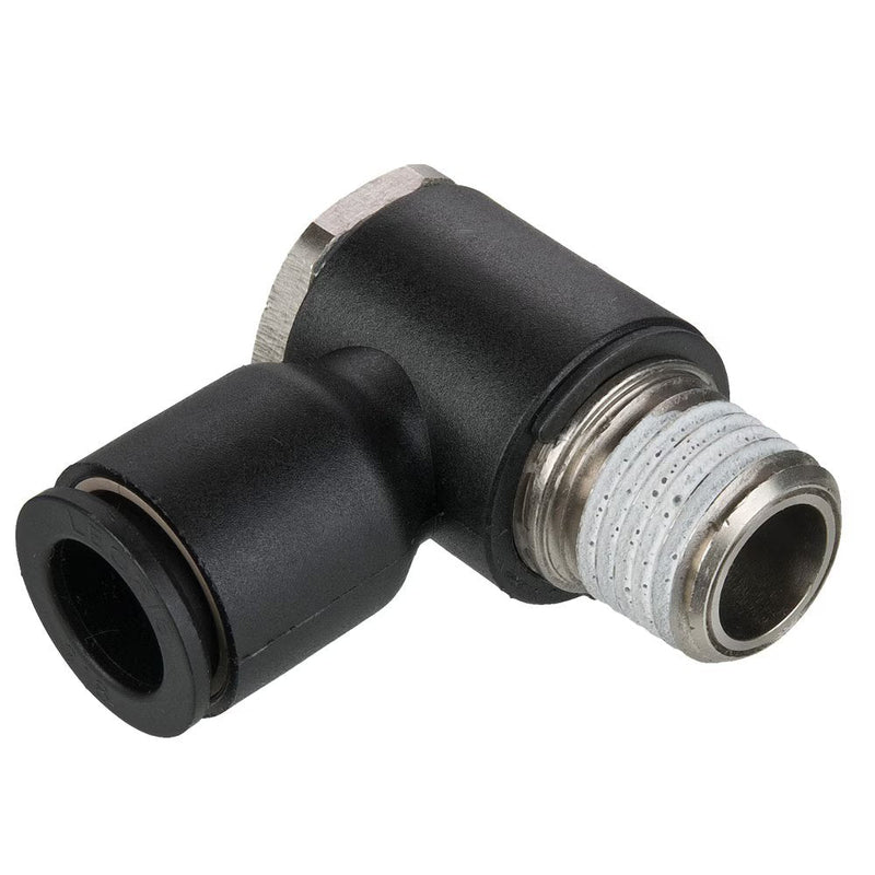 W369PLPBJ-10M-4R by Parker | Prestolok PLP Composite Push-to-Connect Fittings | Modular Fitting | 10mm Banjo x 1/4" Male BSPT Thread | 17mm Hex | 29.0mm Length (L2) | Glass-Reinforced Nylon | Pack of 10