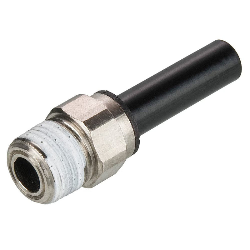 W68PLPSP-8-6 by Parker | Prestolok PLP Composite Push-to-Connect Fittings | 1/2" Standpipe Tube Size x 3/8" Male NPT Thread | 17mm Hex | Straight | Pack of 10