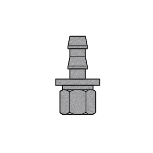 B-292-0407C Breco by Foster | 1/4" Push-Lock x 1/4" Female Inverted Flare | Swivel | Straight