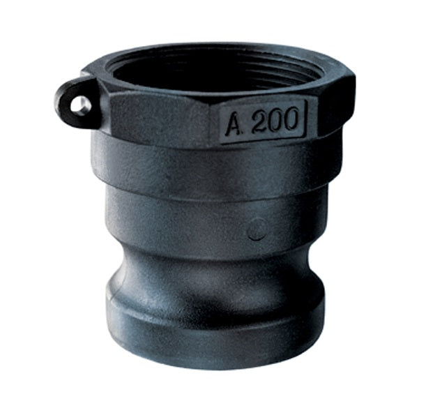 PPA075 by Kuriyama | PPA Series | Part A | Cam & Groove Adapter | 3/4" Adapter x 3/4" Female NPT | Polypropylene