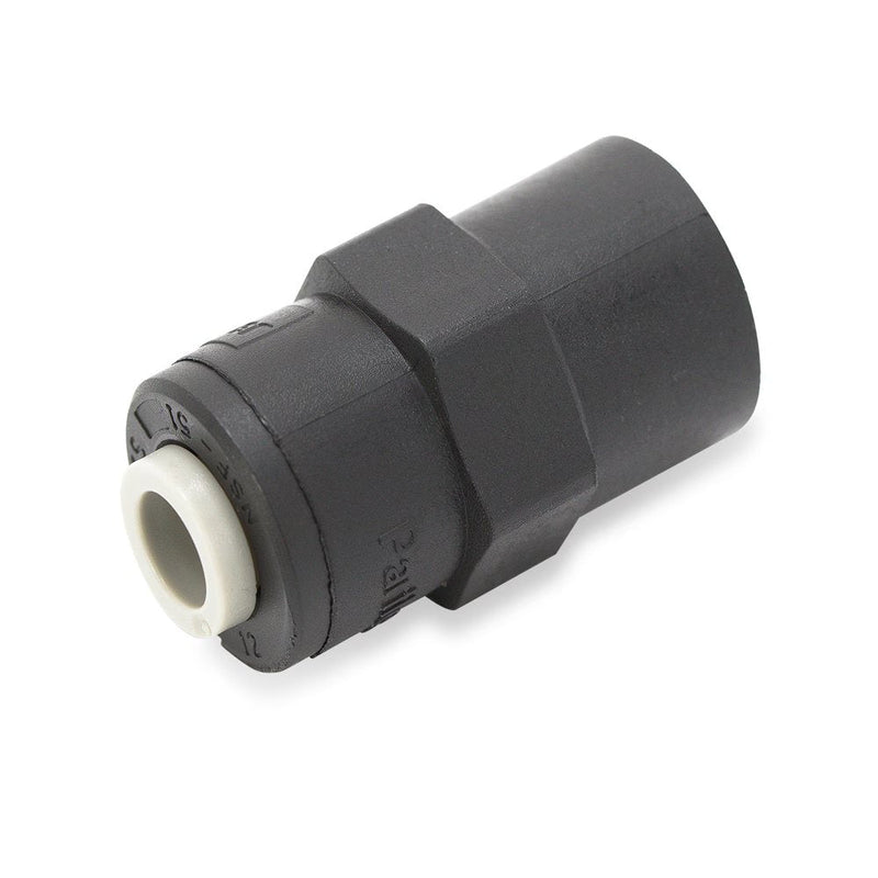 PPB4FC2-MG by Parker | TrueSeal™ Threaded Fittings | 1/4" Push-to-Connect x 1/8" Female NPTF Thread | 1.20" Length | Straight | Black | Polypropylene