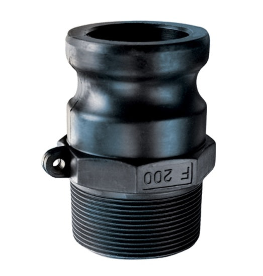 PPF150 by Kuriyama | PPF Series | Part F | Cam & Groove Adapter | 1-1/2" Adapter x 1-1/2" Male NPT | Polypropylene