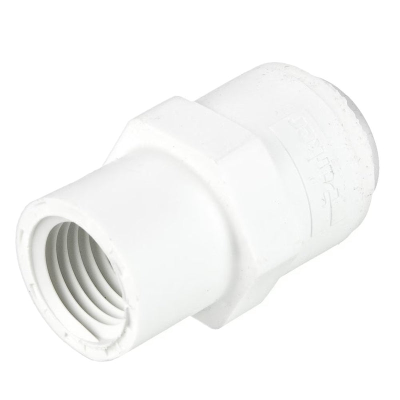PP6FC4 by Parker | TrueSeal™ Threaded Fittings | 3/8" Push-to-Connect x 1/4" Female NPTF Thread | 1.41" Length | Straight | White | Polypropylene