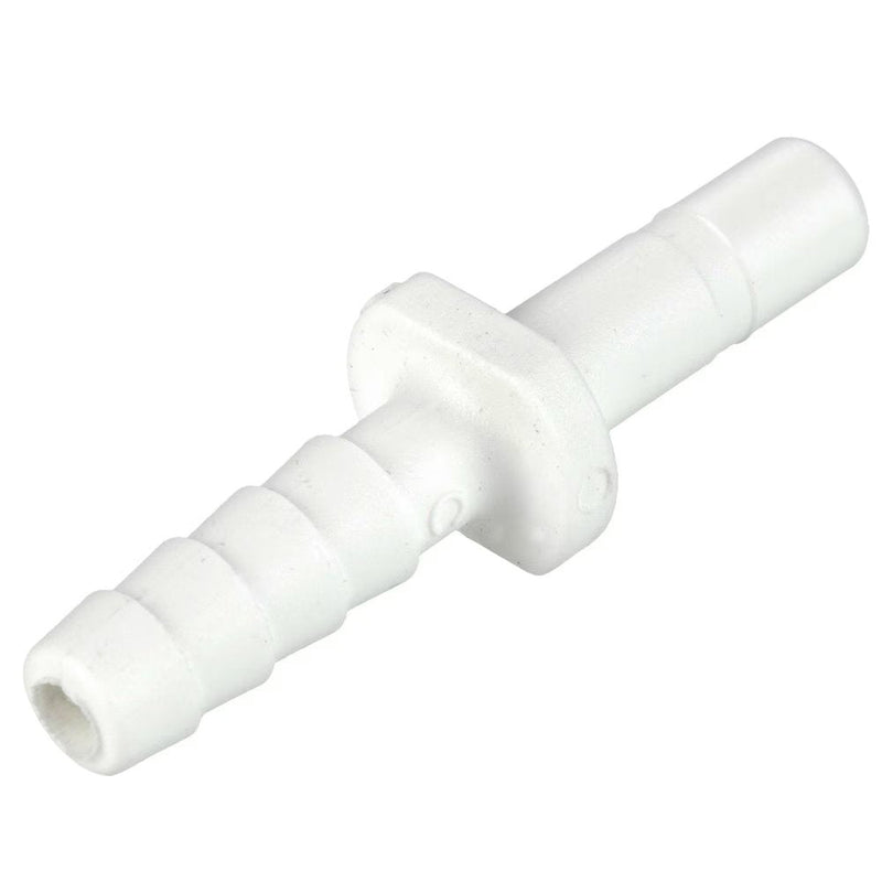 PP6TCB6 by Parker | TrueSeal™ Accessories | 3/8" Tube Stem Connector x 3/8" Barb | 1.98" Length | Straight | White | Polypropylene