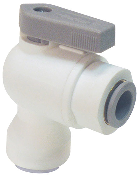 PP6VEU4-MG by Dixon Valve | TrueSeal™ Ball Valve | 90° Elbow Union | 3/8" Tube OD x 1/4" Tube OD | Polypropylene