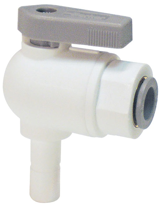 PP6VTEU6-MG by Dixon Valve | TrueSeal™ Ball Valve | Plug-in 90° Elbow Union | 3/8" Tube OD x 3/8" Stem | Polypropylene