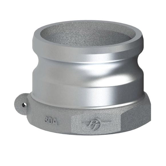 1000150 (50A) by PT-Coupling | Cam & Groove Adapter | Type A | 5" Adapter x 5" Female NPT | Aluminum