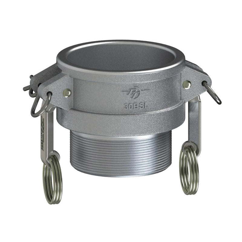 1000230SL (30BSL) by PT-Coupling | STA-LOK Cam & Groove Adapter | Type BSL | 3" Coupler x 3" Male NPT | Aluminum/HBS | Buna-N Seal