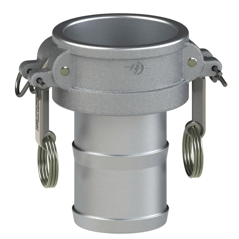 1000340SL (40CSL) by PT-Coupling | STA-LOK Cam & Groove Fitting | Type CSL | 4" Coupler x 4" Hose Shank | Aluminum/HBS | Buna-N Seal