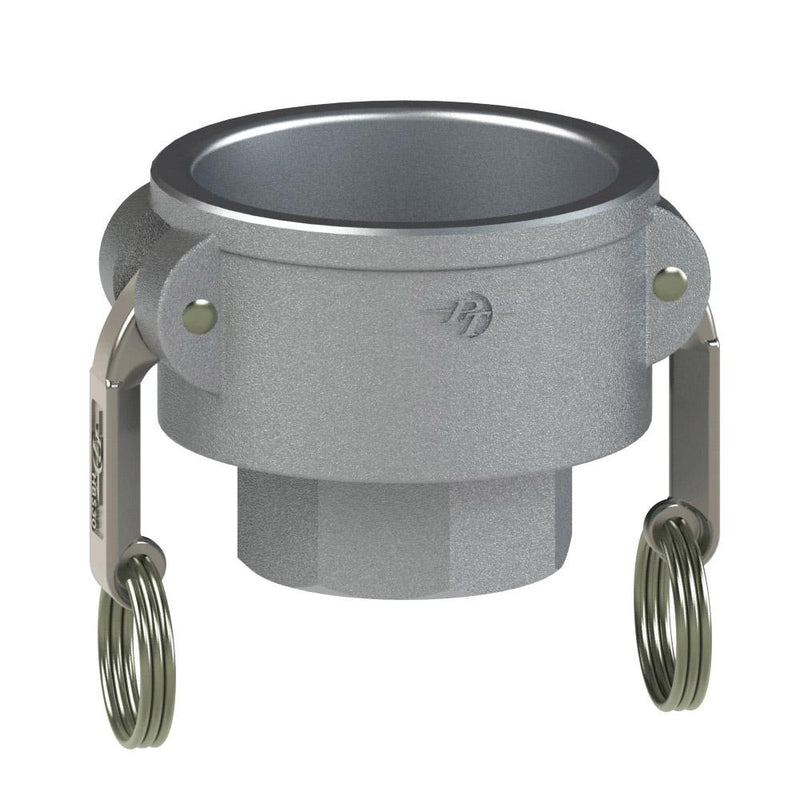 60203025 (30X25D) by PT-Coupling | Reducing Cam & Groove Adapter | Type D | 3" Coupler x 2-1/2" Female NPT | Aluminum/HBS | Buna-N Seal