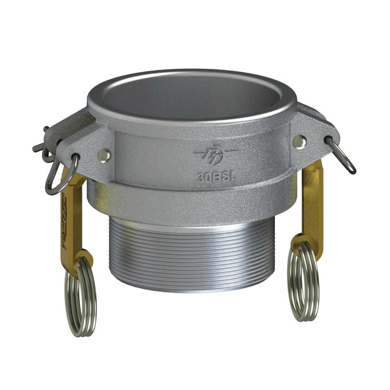 1070230SL (30BSL) by PT-Coupling | STA-LOK Cam & Groove Adapter | Type BSL | 3" Coupler x 3" Male NPT | Aluminum/HB | Buna-N Seal