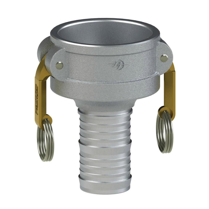 6022000023 (40X30C) by PT-Coupling | Reducing Cam & Groove Fitting | Type C | 4" Coupler x 3" Hose Shank | Aluminum/HB | Buna-N Seal
