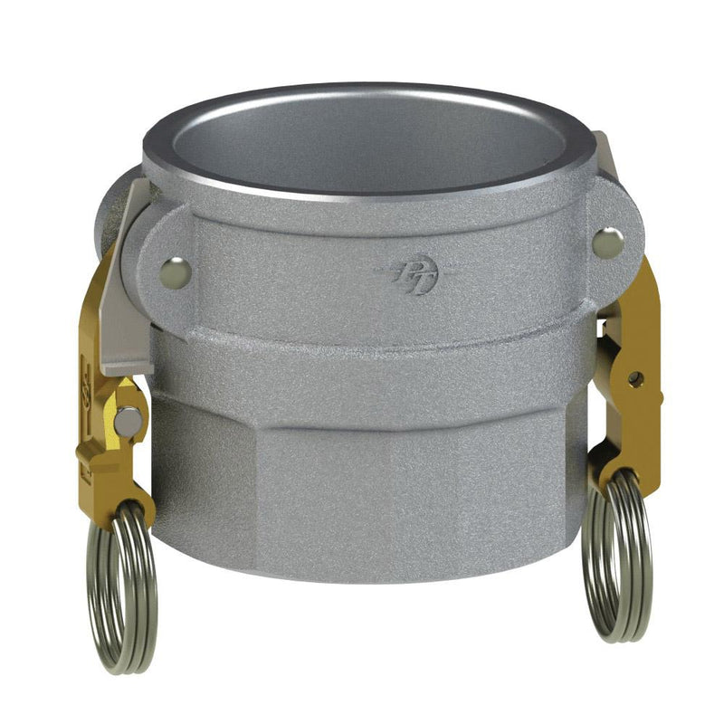 1070420L2 (20D SLII) by PT-Coupling | STA-LOK® II Cam & Groove Adapter | Type D | 2" Coupler x 2" Female NPT | Aluminum/SLB | Buna-N Seal