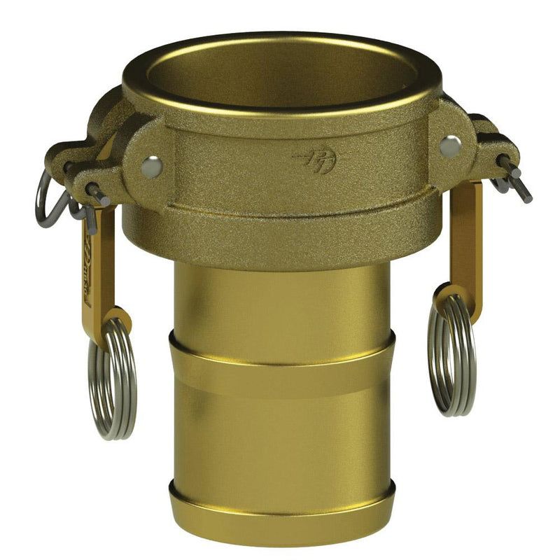 1290330SL (30CSL) by PT-Coupling | STA-LOK Cam & Groove Fitting | Type CSL | 3" Coupler x 3" Hose Shank | Brass/HBS | Buna-N Seal