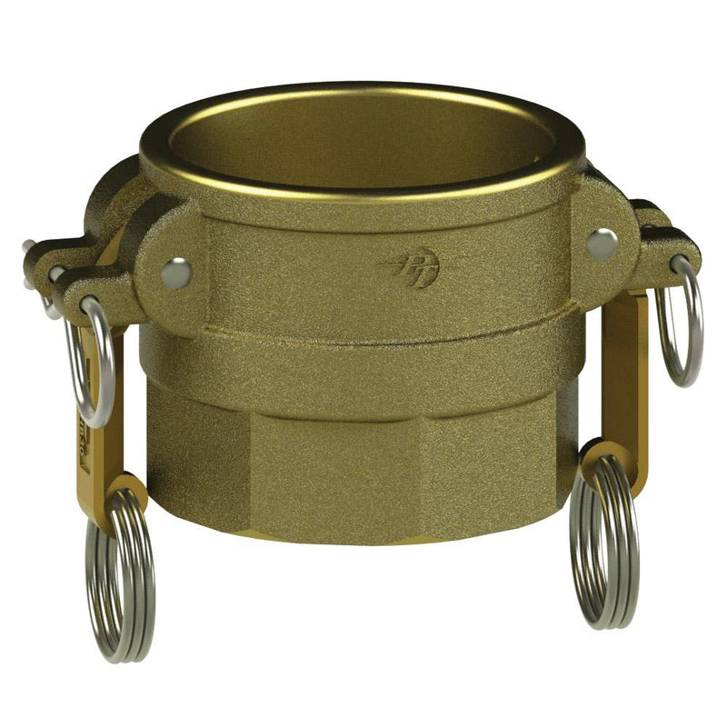 1200415SL (15DSL) by PT-Coupling | STA-LOK Cam & Groove Fitting | Type DSL | 1-1/2" Coupler x 1-1/2" Female NPT | Brass/HB | Buna-N Seal