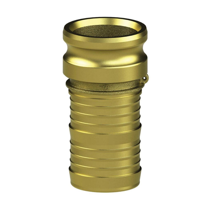 1200512 (12E) by PT-Coupling | Cam & Groove Fitting | Type E | 1-1/4" Adapter x 1-1/4" Hose Shank | Brass