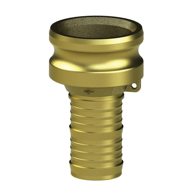 62244030 (40X30E) by PT-Coupling | Reducing Cam & Groove Fitting | Type E | 4" Adapter x 3" Hose Shank | Brass
