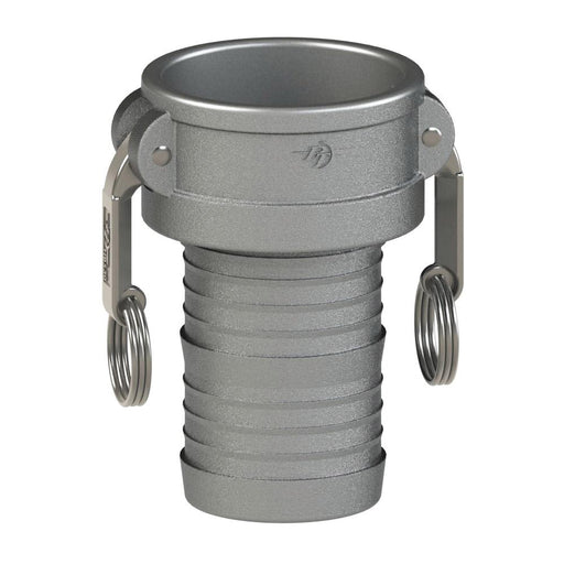 1400340 (40C) by PT-Coupling | Cam & Groove Fitting | Type C | 4" Coupler x 4" Hose Shank | 316 Stainless Steel | Buna-N Seal