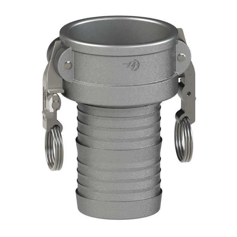 1400310L2 (10C SLII) by PT-Coupling | STA-LOK® II Cam & Groove Fitting | Type C | 1" Coupler x 1" Hose Shank | 316 Stainless Steel | Buna-N Seal