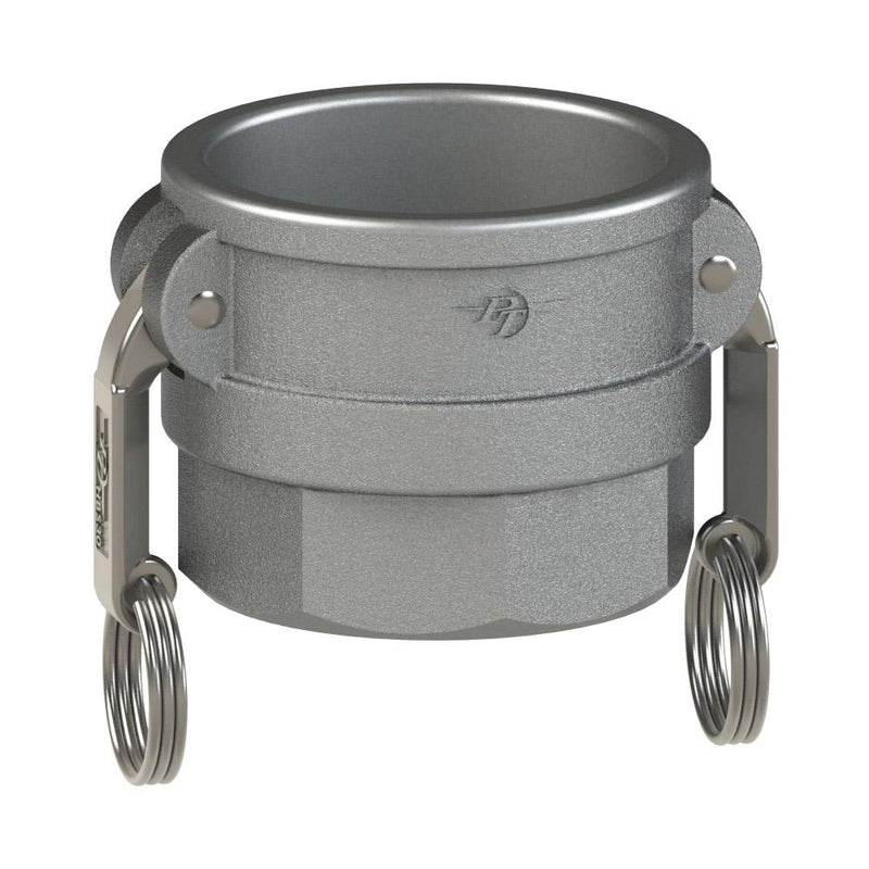 2600407 (07D) by PT-Coupling | Corrosion Resistant Cam & Groove Adapter | Type D | 3/4" Coupler x 3/4" Female NPT | Hastelloy | Buna-N Seal