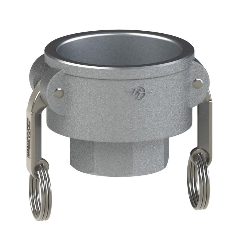1400440 (40D) by PT-Coupling | Cam & Groove Adapter | Type D | 4" Coupler x 4" Female NPT | 316 Stainless Steel | Buna-N Seal